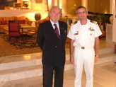 ad Algeri con il Capitano di fregata Oreste Molino, comandante del gruppo navale EUROMARFOR (Francia, Italia, Portogallo, Spagna)